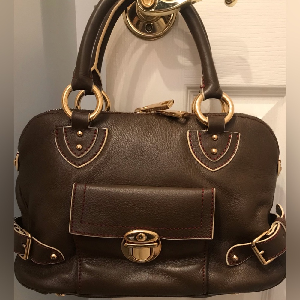 Marc Jacobs Chocolate Brown Leather Handle Bag Y2K